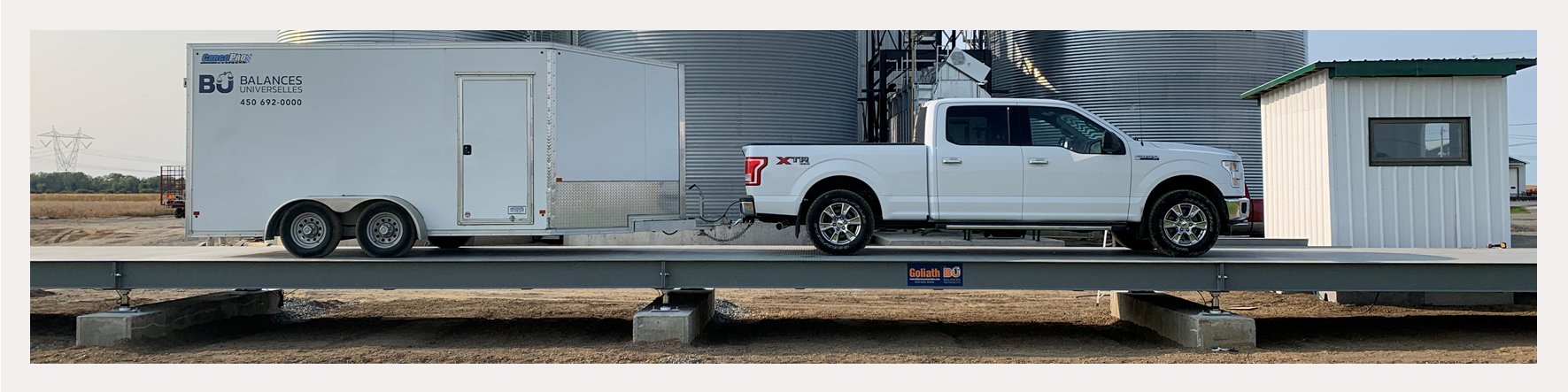 Balance de camion 3X18m 80t avec cellule de charge haute précision